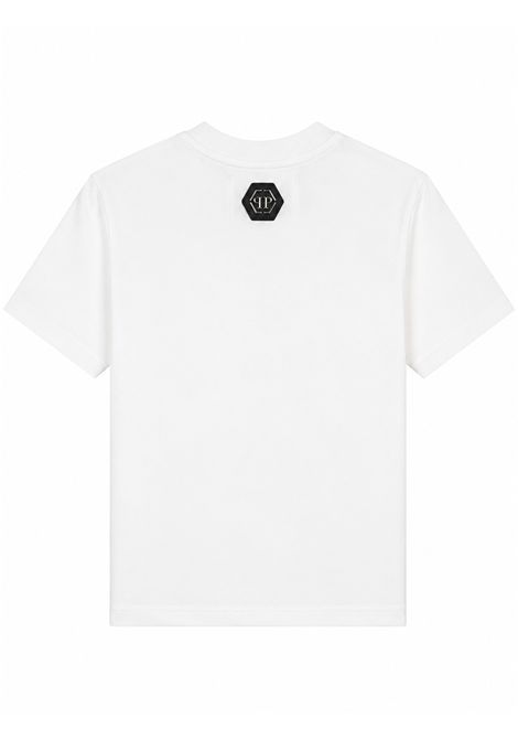 T-shirt con strass PHILIPP plein junior | F6PHJGTH026002